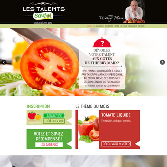 Concours culinaire Saveol avec Thierry Marx