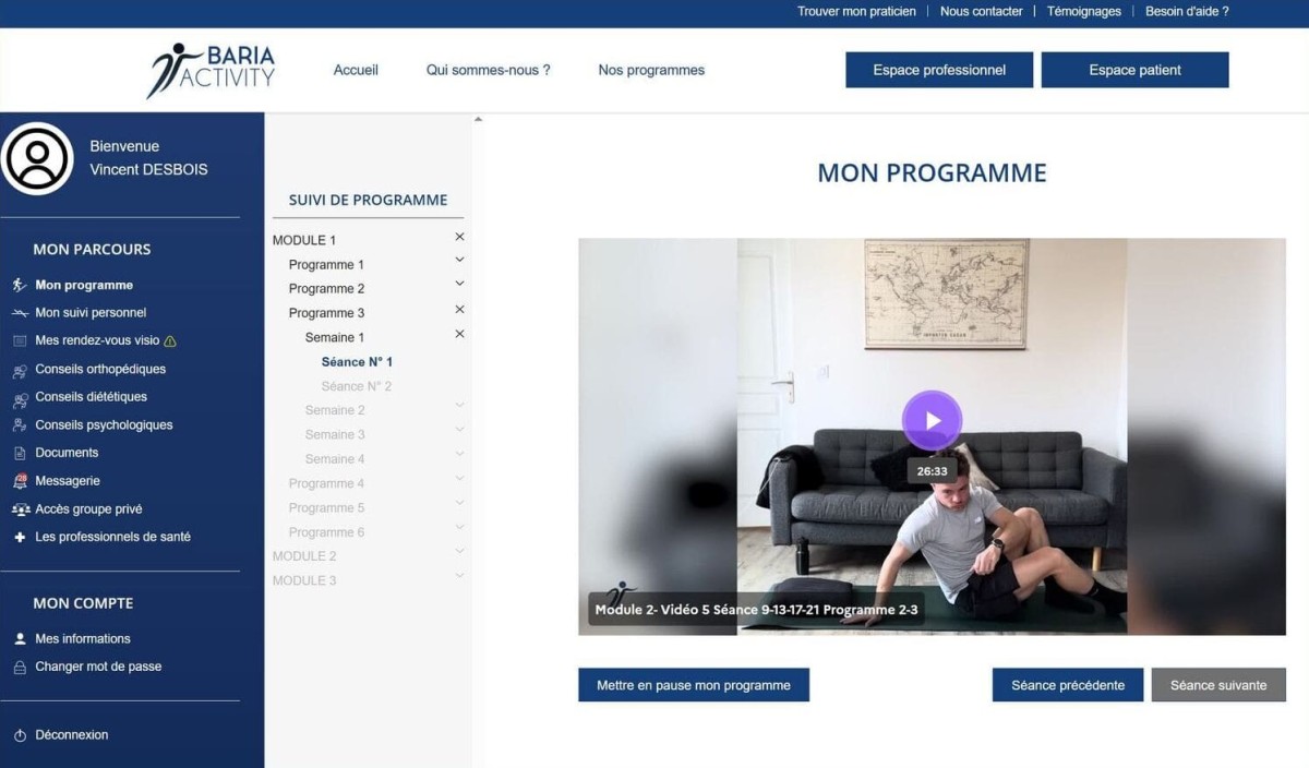 Création web plate-forme médicale