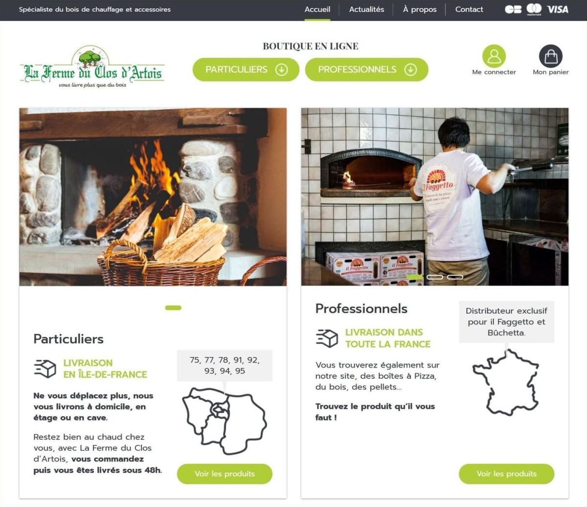 Site e-commerce développé par Vincent Desbois, freelance web
