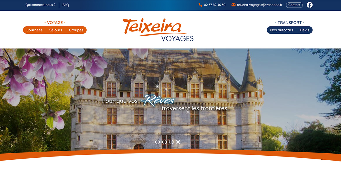 Création d’un site internet et outil de gestion sur mesure pour une agence de voyage à Dreux