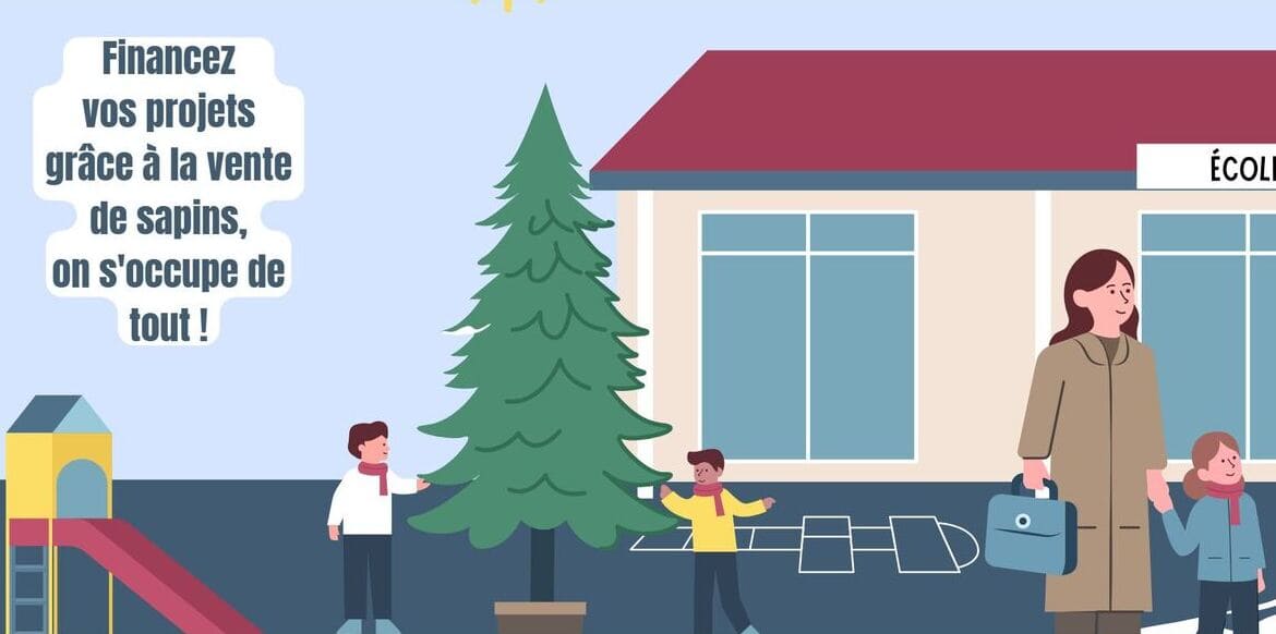 Création du site internet sur-mesure Nos Beaux Sapins pour la vente de sapins de Noël aux écoles