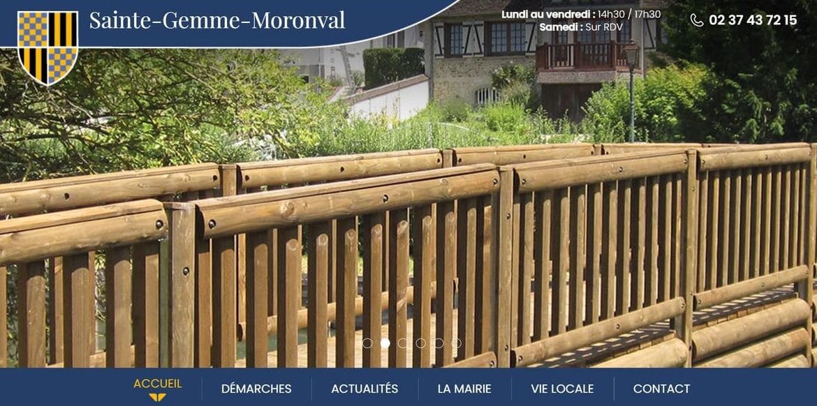 Développement du site internet de la mairie de Sainte-Gemme-Moronval près de Dreux