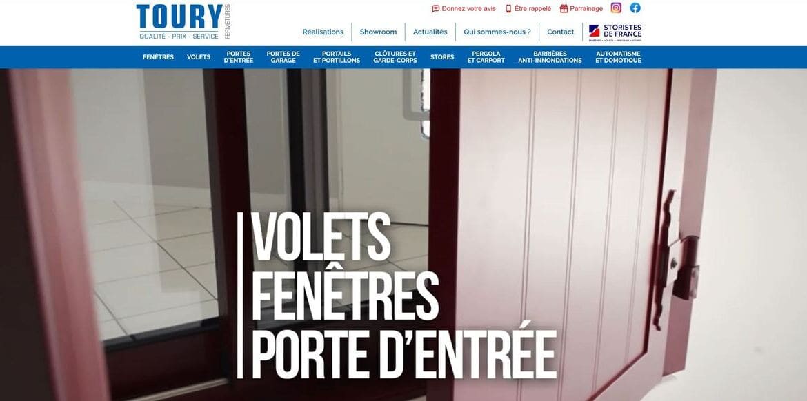 Refonte d’un site internet pour un artisan à Chartres – Toury Fermetures